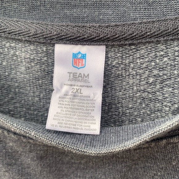 Las Vegas Raiders NFL Team Apparel Crewneck Women’s Gray Long Sleeve Size XXL - Picture 5 of 8